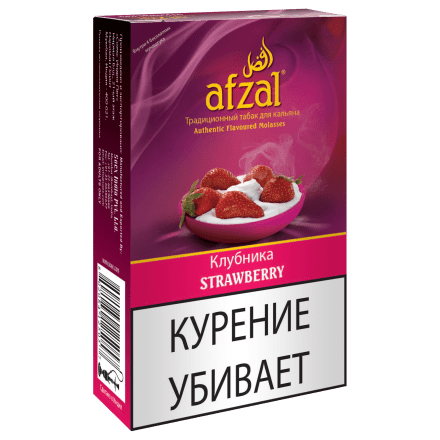Табак Afzal - Strawberry (Клубника, 40 грамм) купить в Санкт-Петербурге