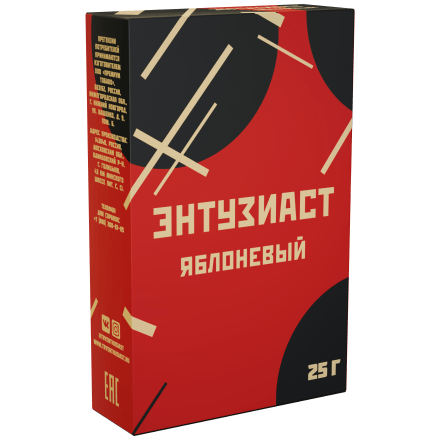 Табак Энтузиаст - Яблоневый (25 грамм) купить в Санкт-Петербурге