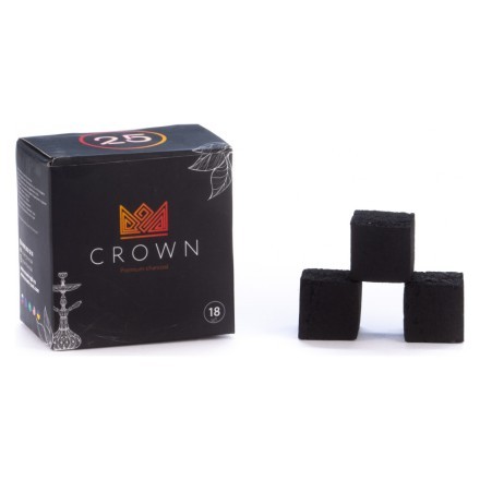 Уголь Crown (25 мм, 18 кубиков) купить в Санкт-Петербурге