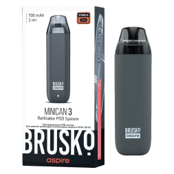 Электронная сигарета Brusko - Minican 3 (700 mAh, Серый)