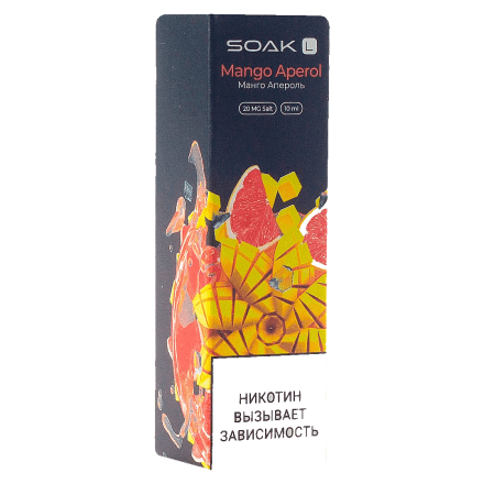 Жидкость SOAK L - Mango Aperol (Манго Апероль, 10 мл, 2 мг) купить в Санкт-Петербурге
