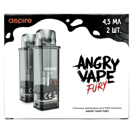 Сменный картридж Brusko - Angry Vape Fury (0.8 Ом, 4.5 мл, 2 шт.) купить в Санкт-Петербурге