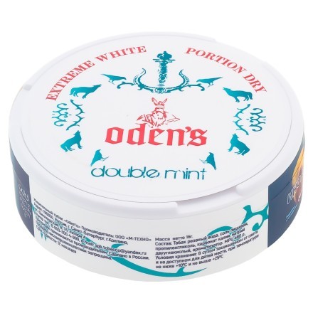 Табак жевательный ODENS - Double Mint Extreme White Dry (16 грамм) купить в Санкт-Петербурге