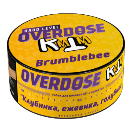Табак Overdose - Brumblebee (Клубника, Ежевика, Голубика, 25 грамм) купить в Санкт-Петербурге