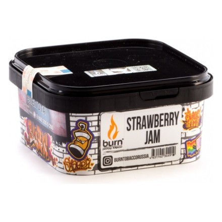 Табак Burn - Strawberry Jam (Клубничное Варенье, 200 грамм) купить в Санкт-Петербурге