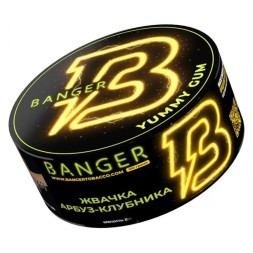 Табак Banger - Yummy Gum (Жвачка, Арбуз, Клубника, 100 грамм)