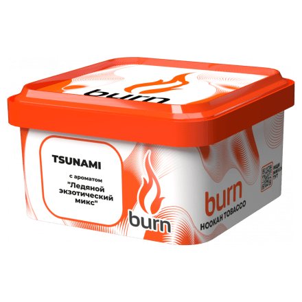 Табак Burn - Tsunami (Тропические Фрукты со Льдом, 200 грамм) купить в Санкт-Петербурге