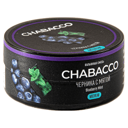 Смесь Chabacco MEDIUM - Blueberry Mint (Черника с Мятой, 25 грамм)
