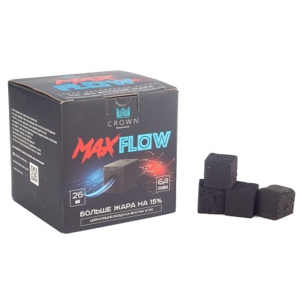 Уголь Crown MaxFlow (26 мм, 64 кубика) купить в Санкт-Петербурге