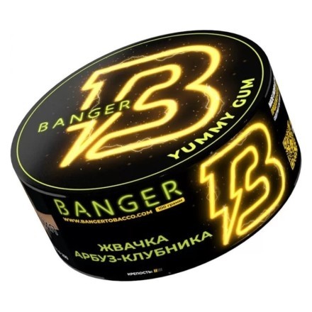 Табак Banger - Yummy Gum (Жвачка, Арбуз, Клубника, 25 грамм) купить в Санкт-Петербурге