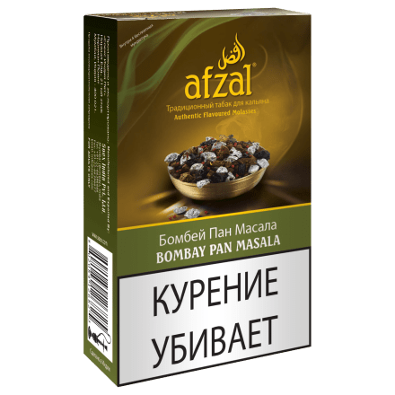 Табак Afzal - Bombay Pan Masala (Бомбейские Специи, 40 грамм) купить в Санкт-Петербурге