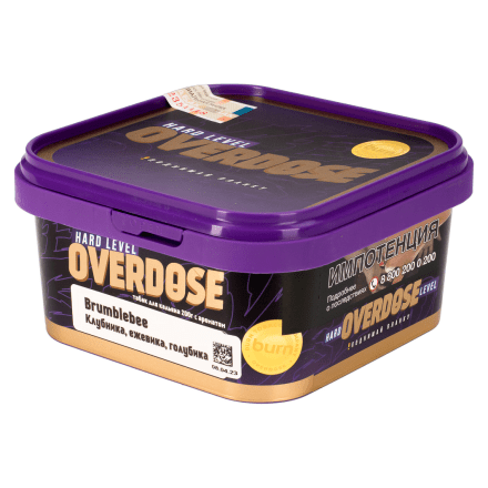 Табак Overdose - Brumblebee (Клубника, Ежевика, Голубика, 200 грамм) купить в Санкт-Петербурге