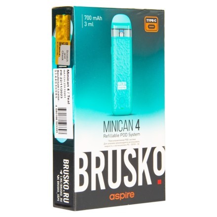 Электронная сигарета Brusko - Minican 4 (Бирюзовый) купить в Санкт-Петербурге