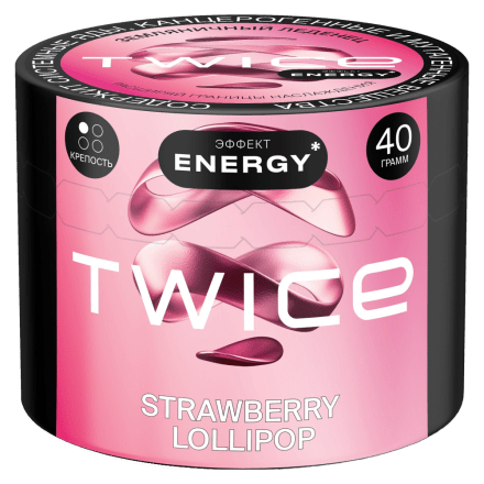 Табак Twice - Strawberry Lollipop (Земляничный Леденец, 40 грамм) купить в Санкт-Петербурге