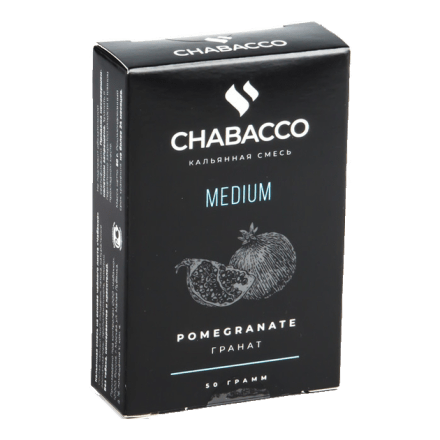 Смесь Chabacco MEDIUM - Pomegranate (Гранат, 50 грамм) купить в Санкт-Петербурге