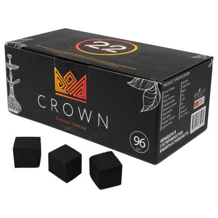 Уголь Crown (22 мм, 96 кубиков) купить в Санкт-Петербурге