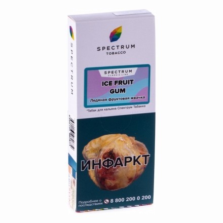 Табак Spectrum - Ice Fruit Gum (Ледяная Фруктовая Жвачка, 100 грамм) купить в Санкт-Петербурге