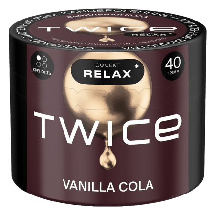 Табак Twice - Vanilla Cola (Ванильная Кола, 40 грамм) купить в Санкт-Петербурге