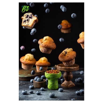 Табак B3 - Blueberry Muffin (Черничный Маффин, 50 грамм) купить в Санкт-Петербурге
