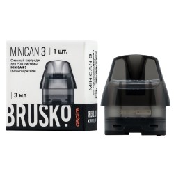 Сменный картридж Brusko - Minican 3 (без испарителя, 3 мл., Чёрный)