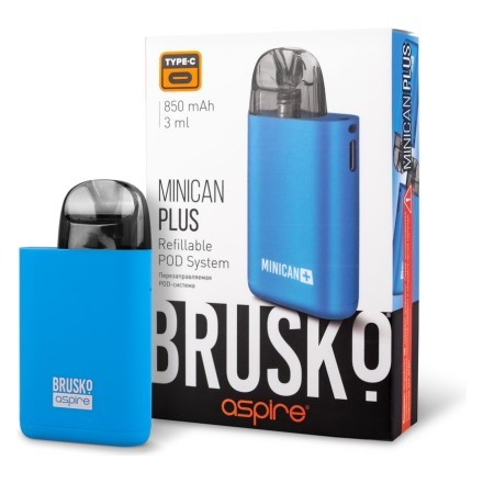 Электронная сигарета Brusko - Minican Plus (850 mAh, Синий) купить в Санкт-Петербурге