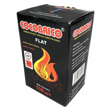 Уголь Cocobrico Flat (25 мм, 108 кубиков) купить в Санкт-Петербурге