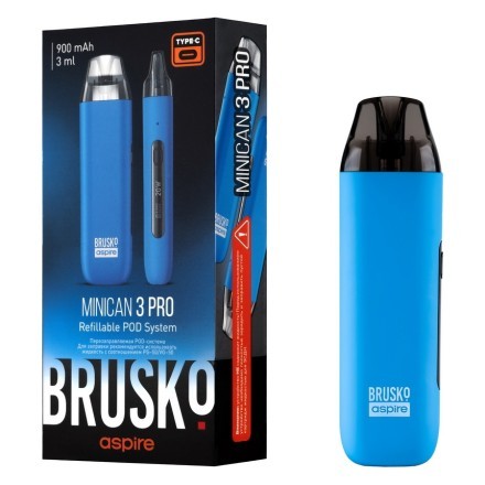 Электронная сигарета Brusko - Minican 3 PRO (900 mAh, Синий) купить в Санкт-Петербурге