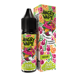 Жидкость Angry Vape Zero - Жаба Анжела (Грейпфрут с Малиной, 30 мл, без никотина)