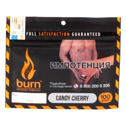 Табак Burn - Candy Cherry (Вишневая Конфета, 100 грамм) купить в Санкт-Петербурге