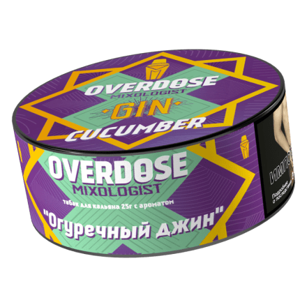 Табак Overdose - Gin Cucumber (Огуречный Джин, 25 грамм) купить в Санкт-Петербурге