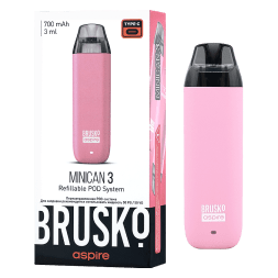 Электронная сигарета Brusko - Minican 3 (700 mAh, Розовый)