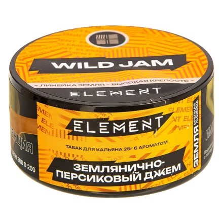 Табак Element Земля - Wild Jam NEW (Землянично-Персиковый Джем, 25 грамм) купить в Санкт-Петербурге