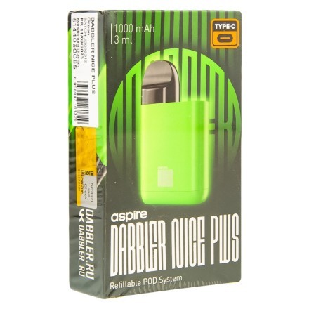 Электронная сигарета Brusko - Dabbler Nice Plus (Зеленый) купить в Санкт-Петербурге