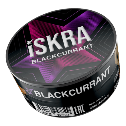 Табак Iskra - Black Currant (Черная Смородина, 25 грамм) купить в Санкт-Петербурге