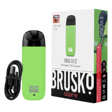 Электронная сигарета Brusko - Minican 2 (400 mAh, Зелёный) купить в Санкт-Петербурге