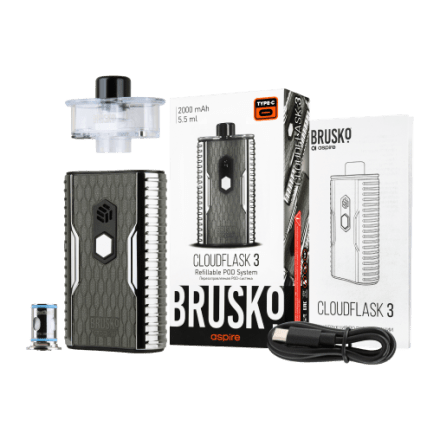 Электронная сигарета Brusko - Cloudflask 3 (Коричневый) купить в Санкт-Петербурге