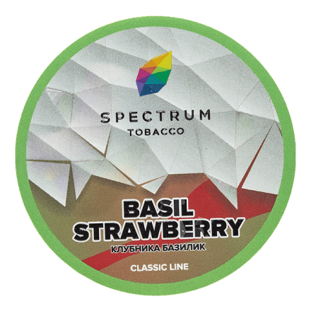 Табак Spectrum - Basil Strawberry (Клубника Базилик, 100 грамм) купить в Санкт-Петербурге