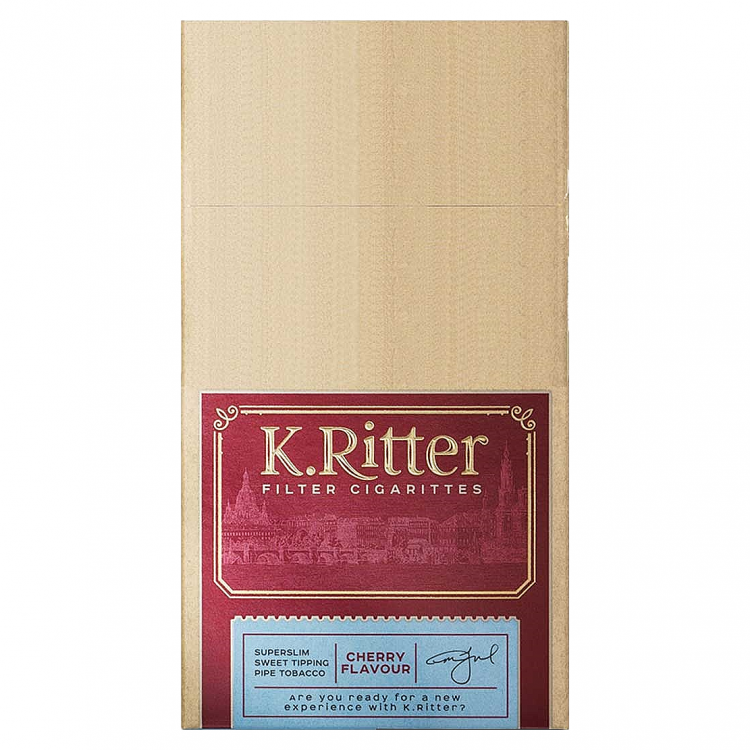 Сигариты K.Ritter - Cherry SuperSlim (Вишня, 20 штук) купить в Санкт-Петербурге по цене 190 руб. - Табак Почтой