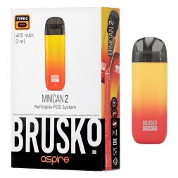 Электронная сигарета Brusko - Minican 2 (400 mAh, Красно-Желтый Градиент)