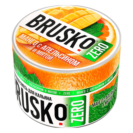 Смесь Brusko Zero - Манго с Апельсином и Мятой (50 грамм) купить в Санкт-Петербурге