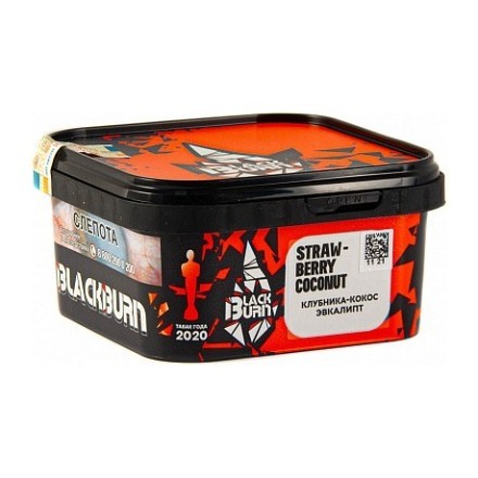 Табак BlackBurn - Strawberry Coconut (Клубника - Кокос и Эвкалипт, 200 грамм) купить в Санкт-Петербурге
